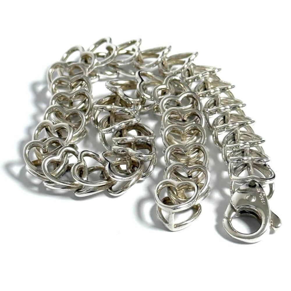 TIFFANY Vintage Silver Heart Bracelet - Picture 4 of 10